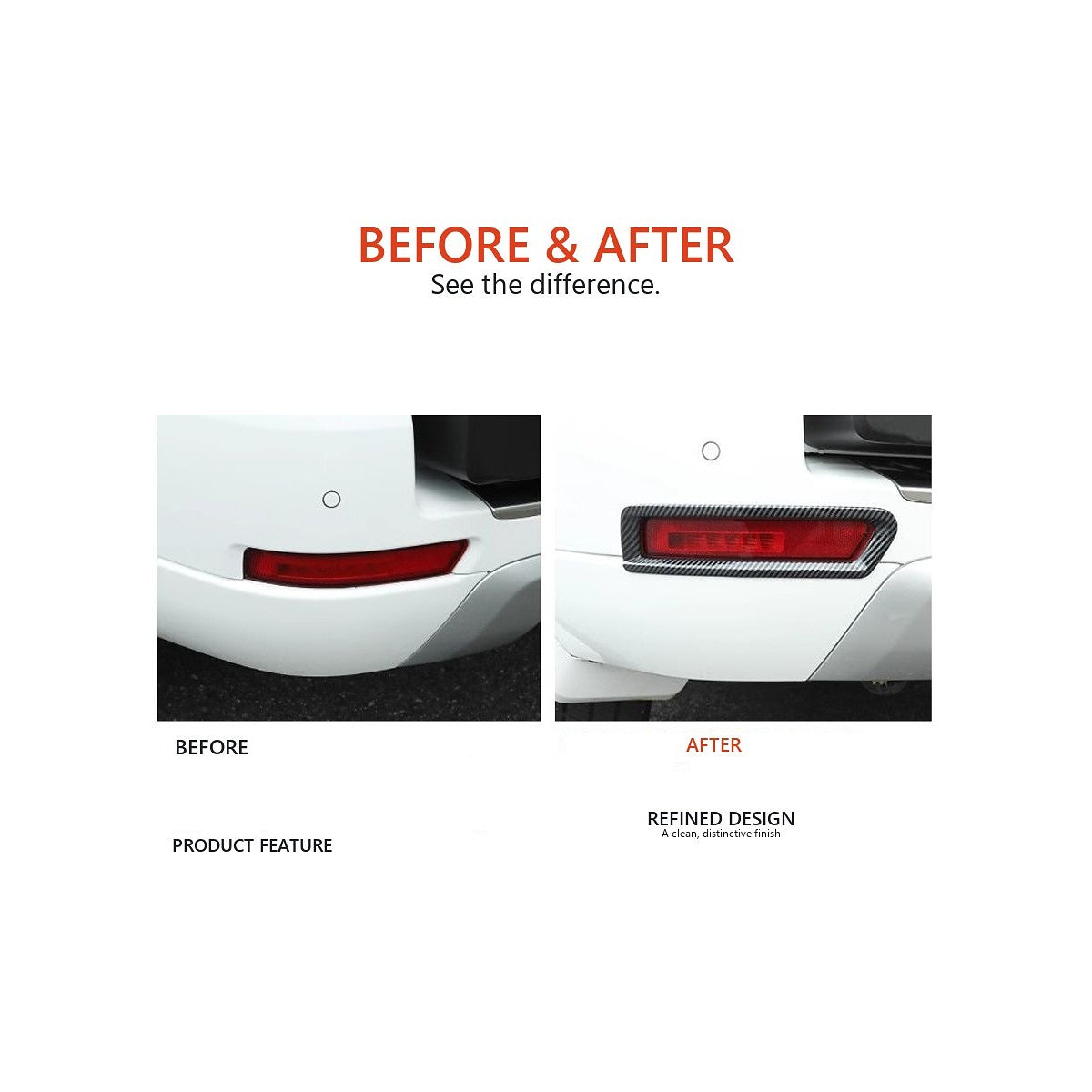 Rear Fog Light Trim for GWM Tank 500 – 2-Piece Set – product image 3