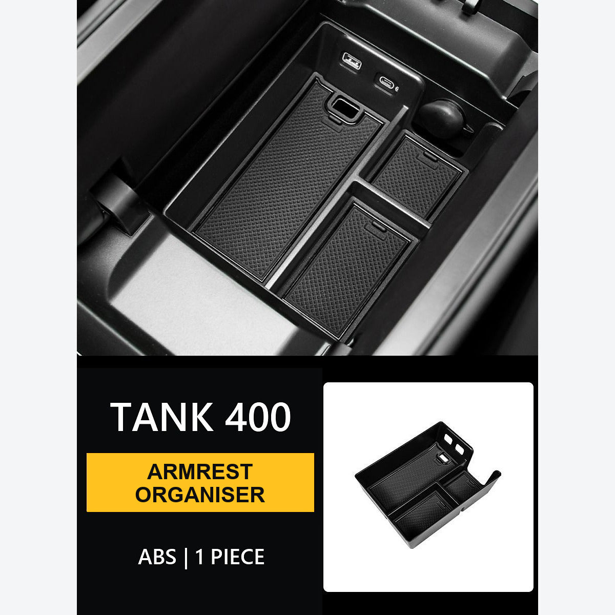 Centre Console Armrest Organiser for GWM Tank 400 – product image 7