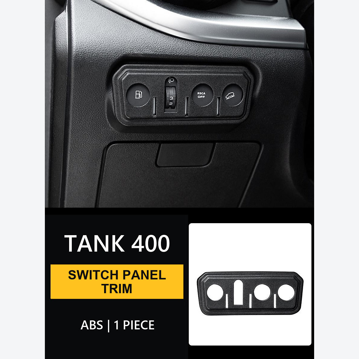 Headlight and Fuel-Door Switch Panel Protector for GWM Tank 400