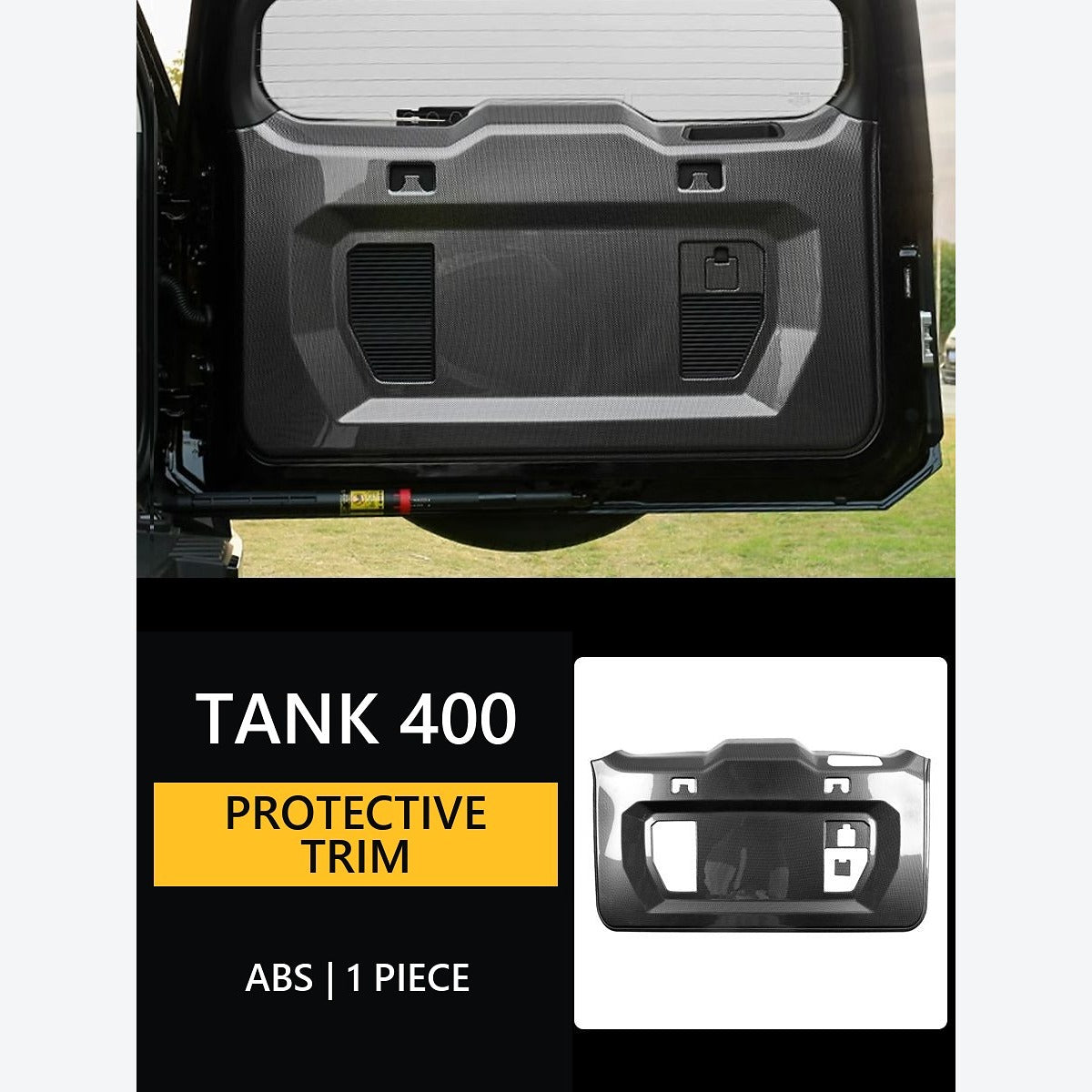 Carbon-Look Interior Protective Panel Collection for GWM Tank 400