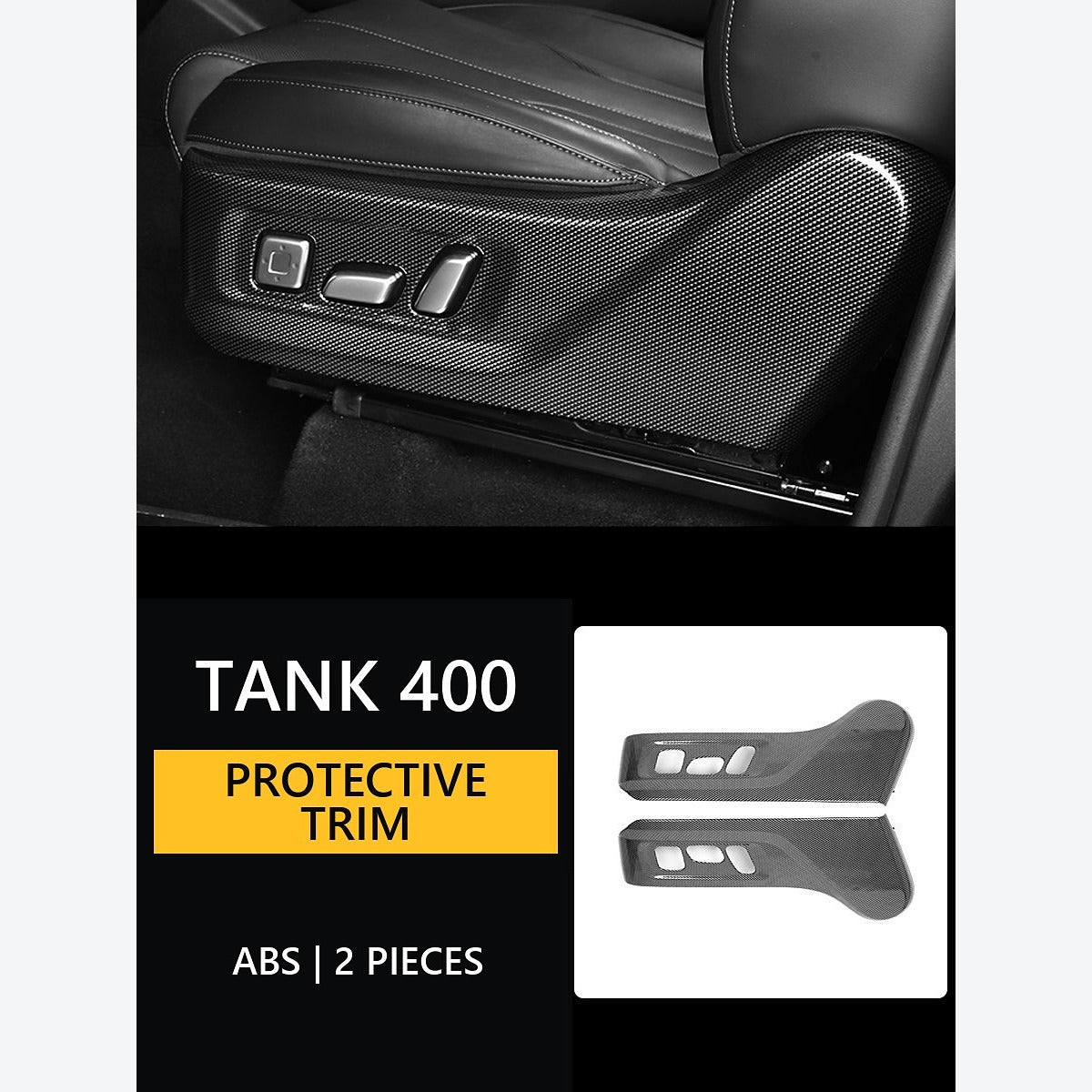 Carbon-Look Interior Protective Panel Collection for GWM Tank 400 – product image 13