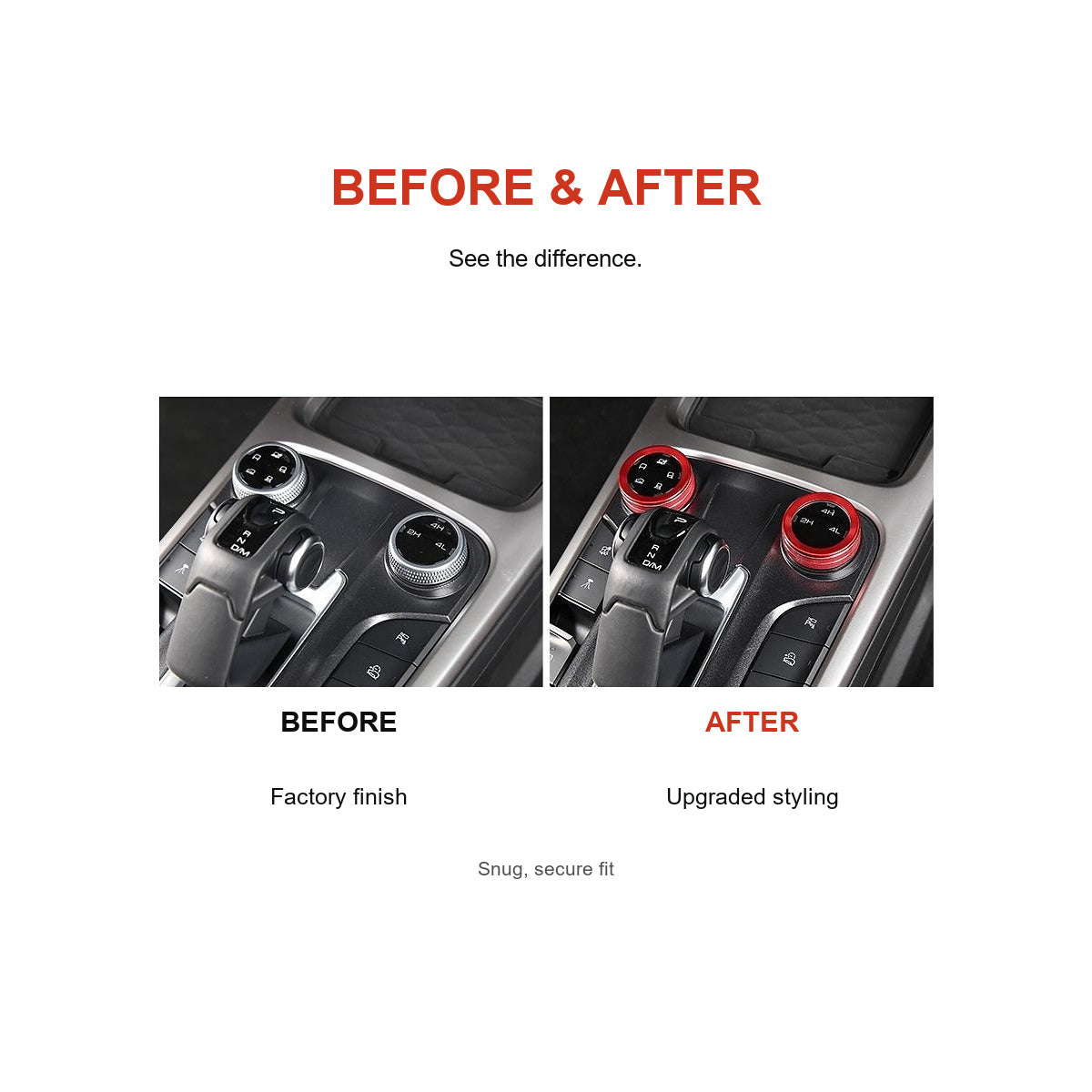 4WD Control Knob Trim Rings for GWM Tank 300 – product image 5
