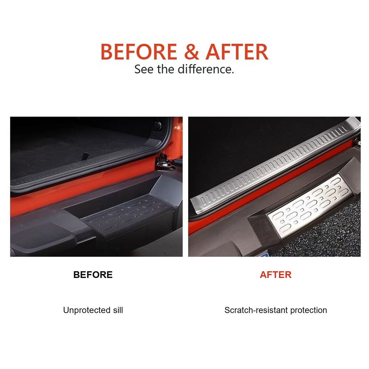 Rear Tailgate Sill Scuff Plates for GWM Tank 300 – 2-Piece Set – product image 2