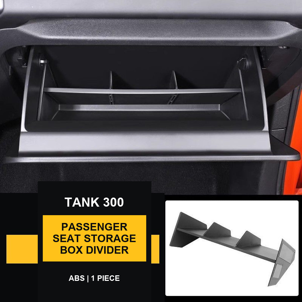 Passenger-Side Storage Compartment Divider for GWM Tank 300