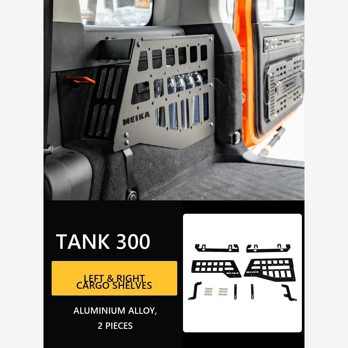 MEIKA Cargo Shelf System for GWM Tank 300