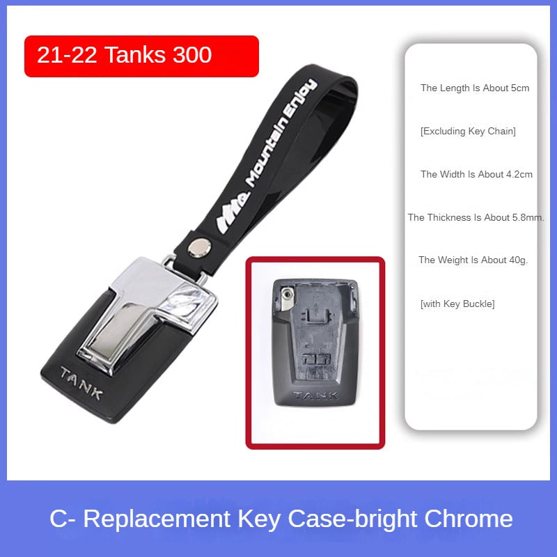 Half-Pack Chrome Key Shell for GWM Tank 300 and Tank 500 - product image 4 of 10