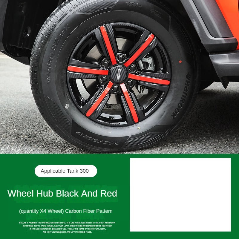Wheel Hub Sticker Set for GWM Tank 300 - product image 3 of 4