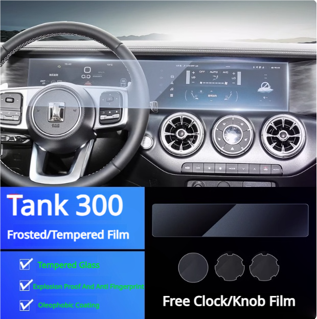 Integrated Screen and Instrument Protector Film for GWM Tank 300 - product image 5 of 6