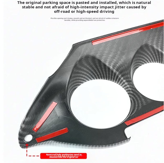 Carbon-Fiber Style Center Air Vent Trim for GWM Tank 300 - product image 6 of 6