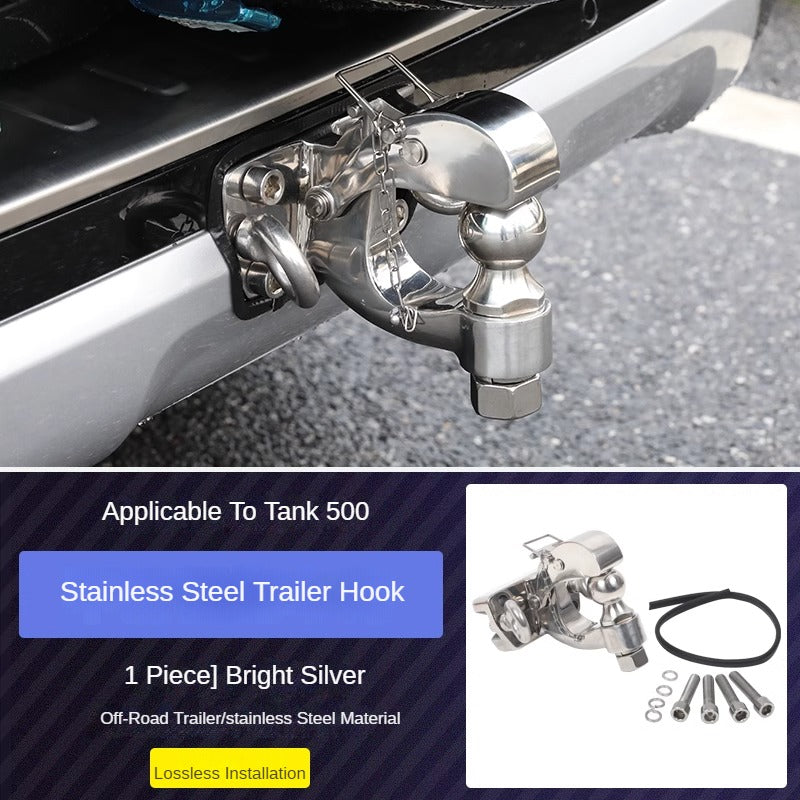 Stainless Steel Trailer Hook Kit for GWM Tank 500 - product image 3 of 7