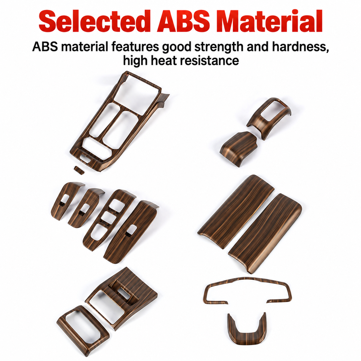 Walnut-Look Interior Trim Collection for GWM Tank 400 – gallery image 9