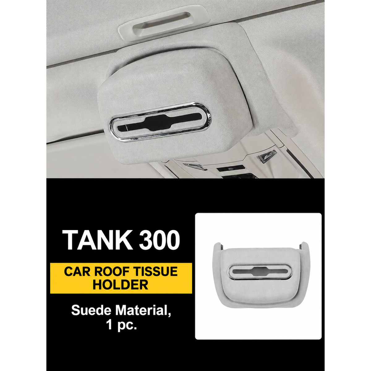 Hidden Headliner Tissue Holder for GWM Tank 300 – gallery image 1
