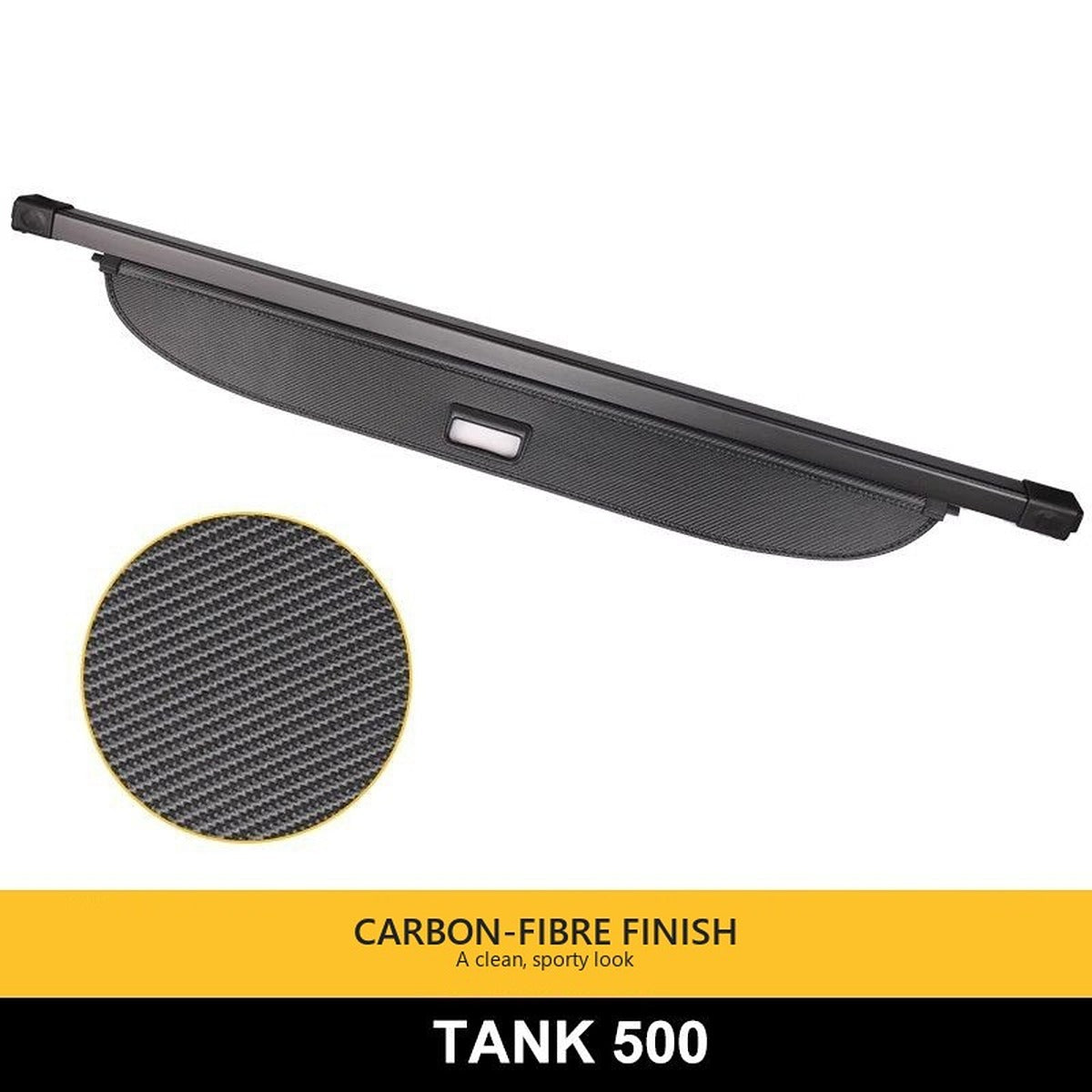 Retractable Cargo Cover for GWM Tank 500 – carbon-fibre finish