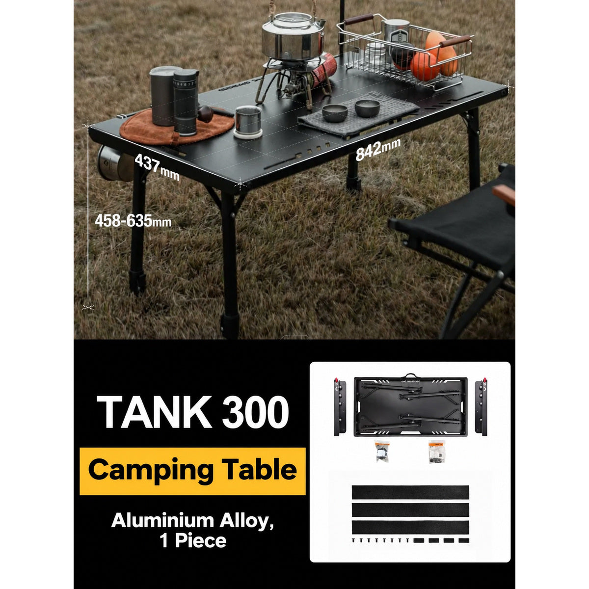 Modular Cargo System for GWM Tank 300 – fold-out camping table module