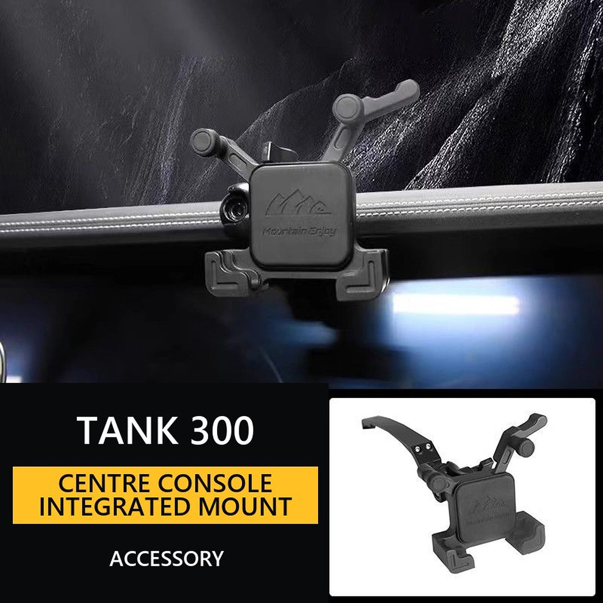 Centre Console Integrated Mount System for GWM Tank 300 – Style 4