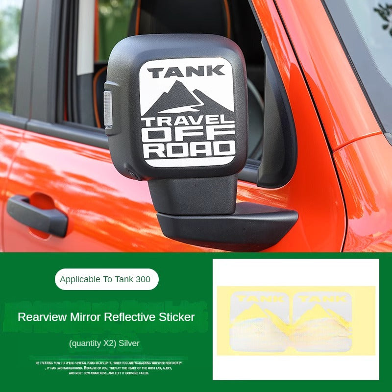 GWM Tank 300 Rearview Mirror Reflective Patch
