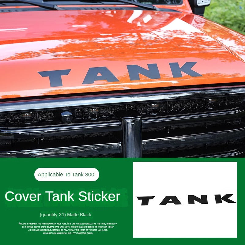 Reflective Mirror and Hood Letter Stickers for GWM Tank 300 - product image 6 of 6