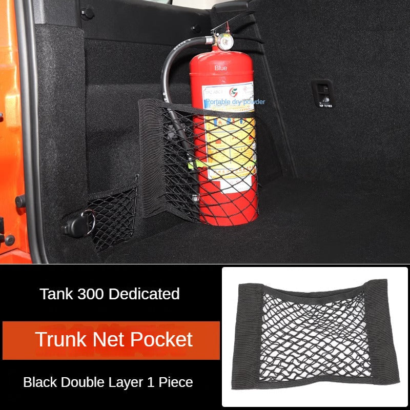 Anti-Slip Elastic Net Luggage Storage Bag for GWM Tank 300