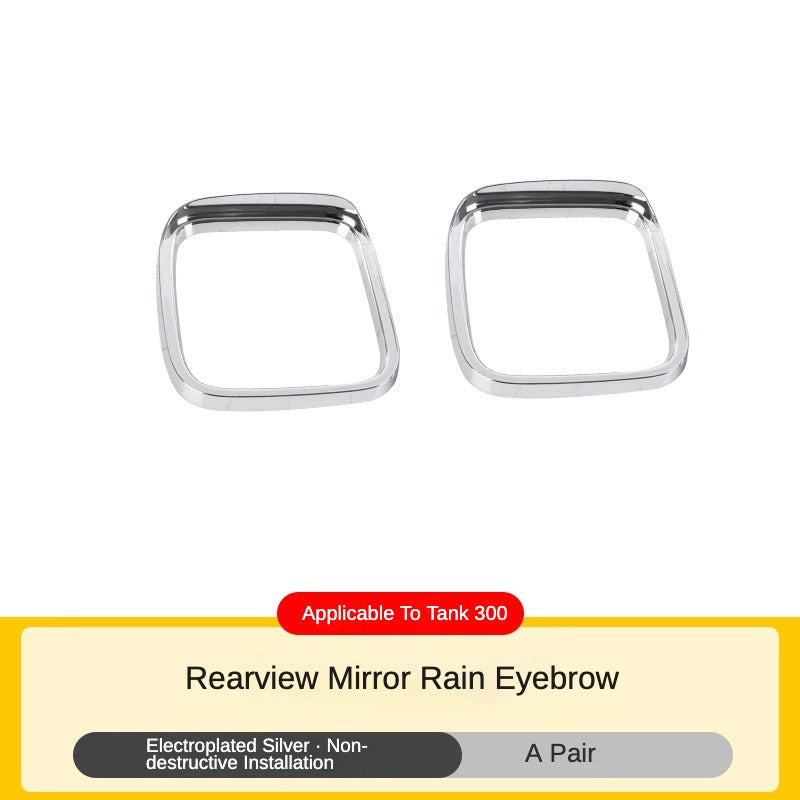 Rear View Mirror Cover and Rain Eyebrow Pair for GWM Tank 300 - product image 7 of 9