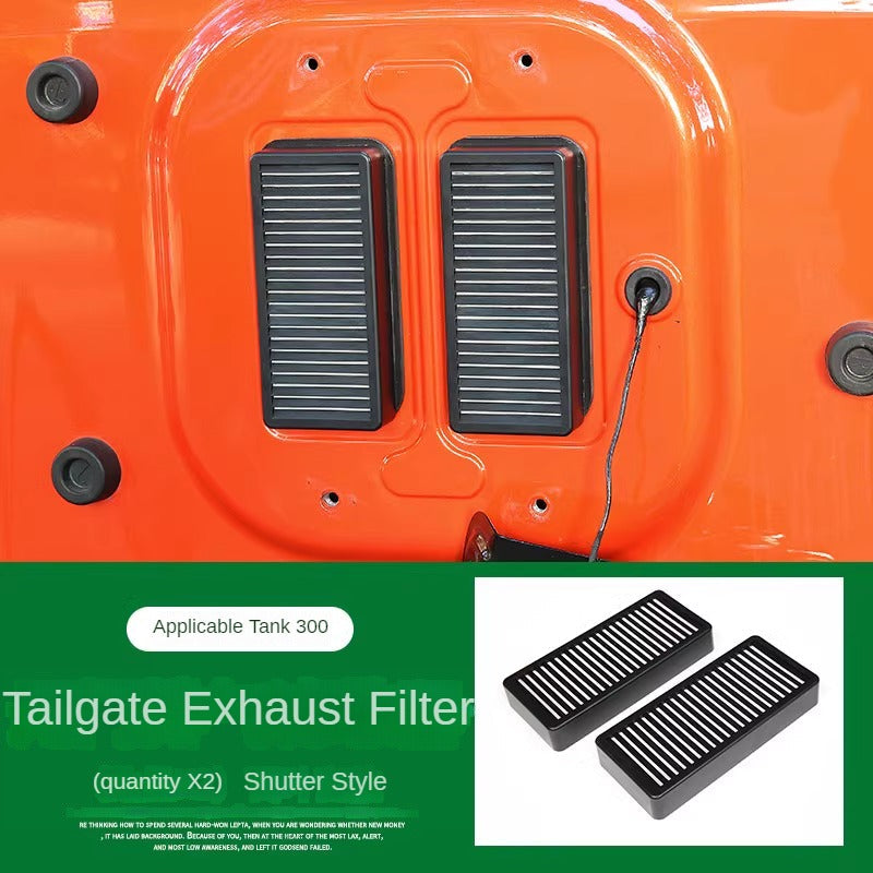 Tailgate Vent Dust Filter Shutter Set for GWM Tank 300 and 500 - product image 3 of 8