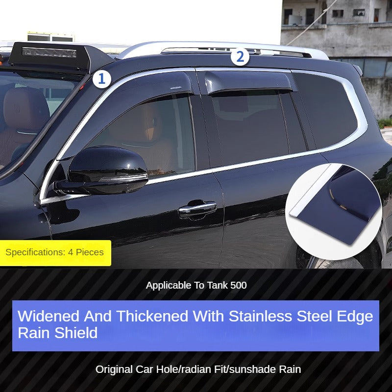 Rain Guard Window Visor Set for GWM Tank 500 - product image 8 of 9