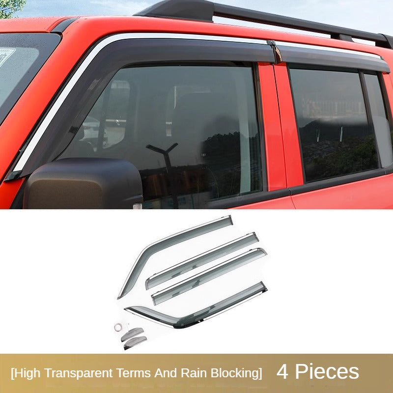 Translucent Window Rain Shield Set for GWM Tank 300/500 - product image 8 of 9