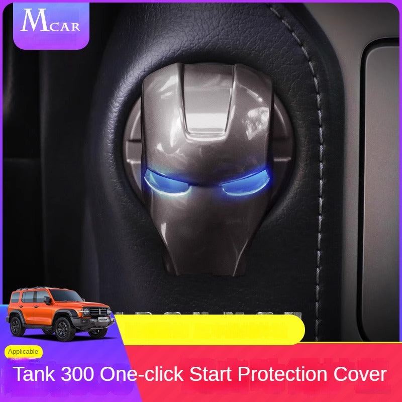 Iron Man Start Button Protection Cover for GWM Tank 300 - product image 4 of 4