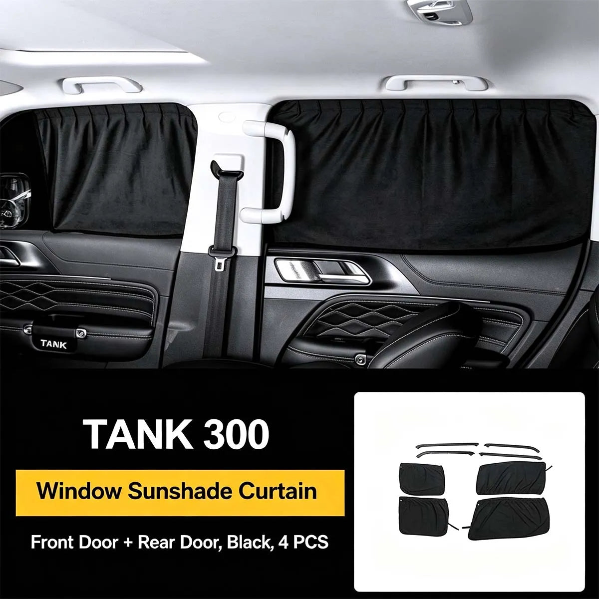 Curtains for windows Tank 300 Sun protection and privacy