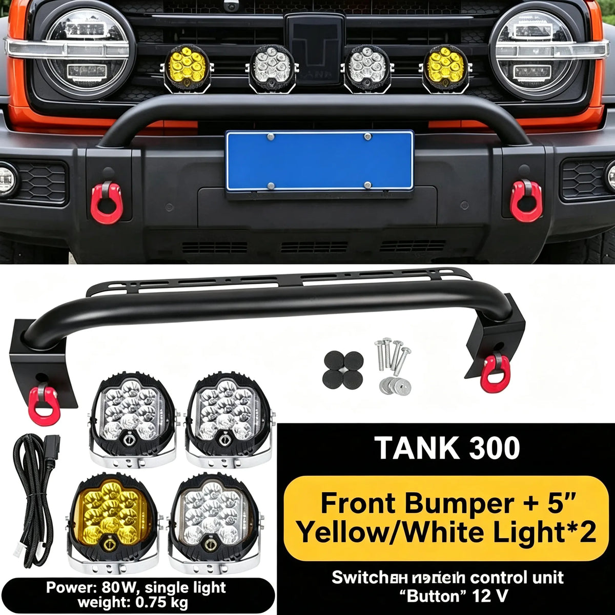 Front Bumper & Driving Light Mount Package for Tank 300