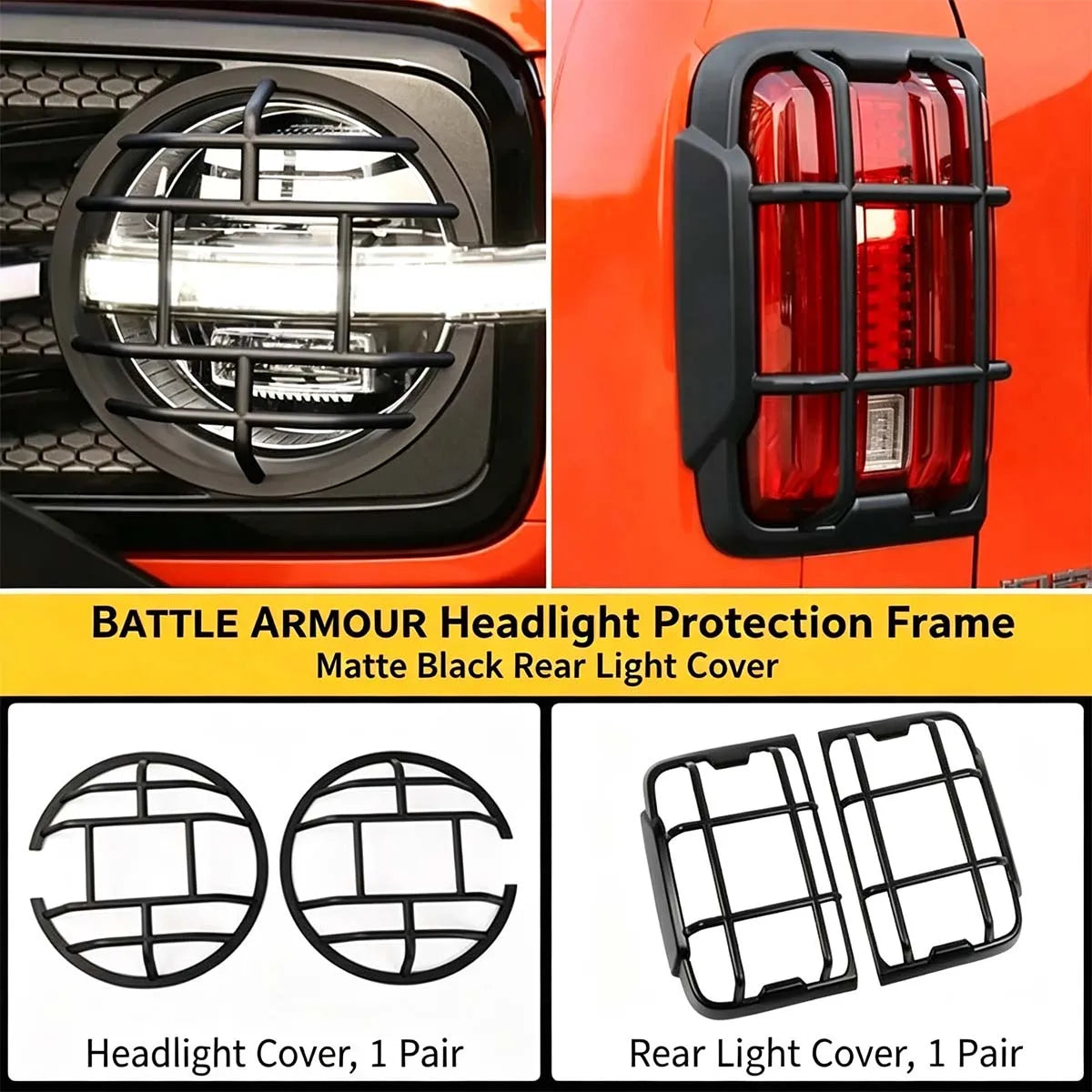 Front & Rear Light Guard Covers for Tank 300