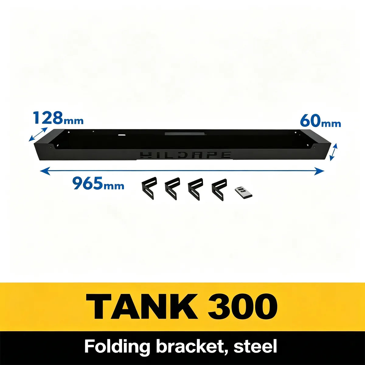 Electric folding bracket for hidden spotlights on the roof for Tank 300