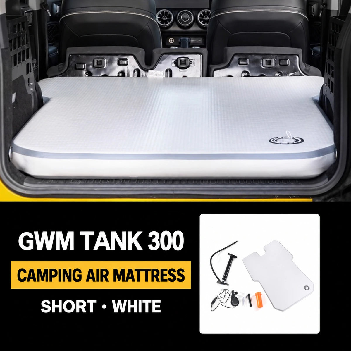 GWM Tank 300 camping air mattress – Short white