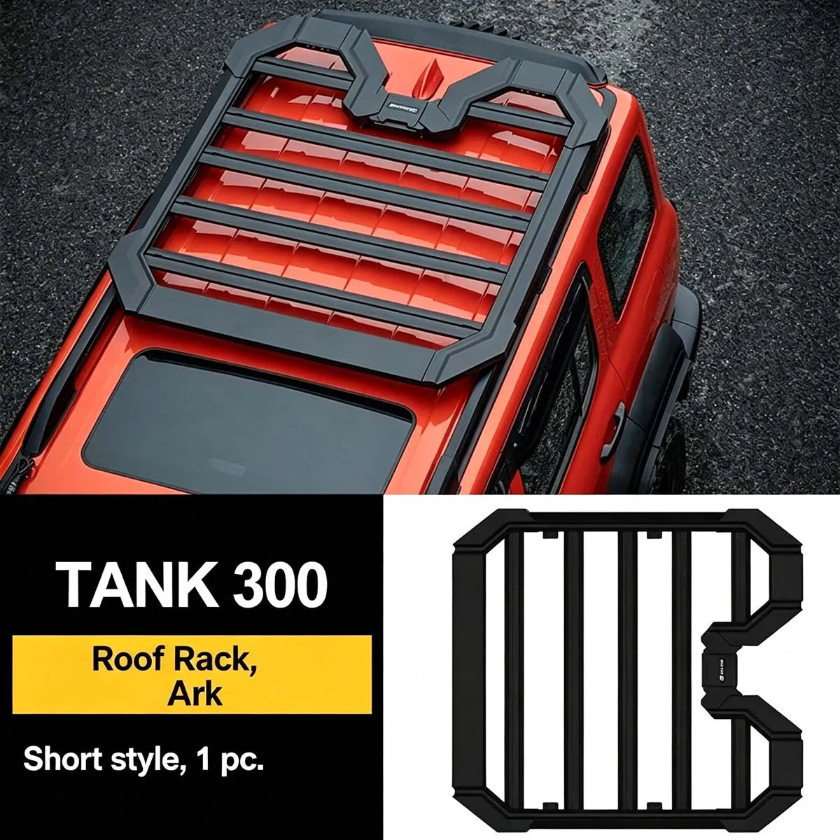 Short Ark roof rack for GWM Tank 300