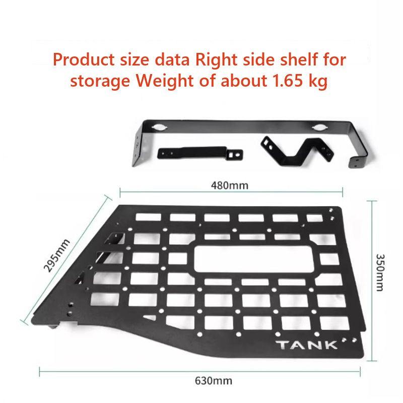Aluminium Cargo Side Shelf Set for Tank 300 – Product image 5