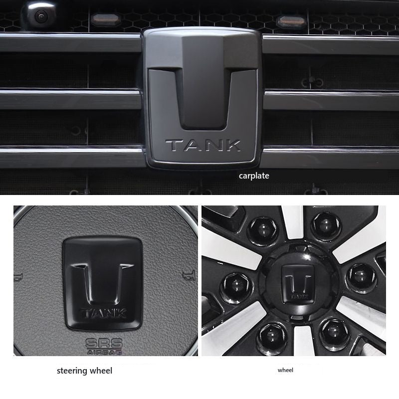 Carbon-Look Front Grille Emblem Cover for Tank 300 – Product image 3