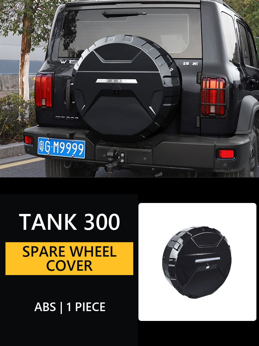 Hard Spare Wheel Cover for Tank 300 �C Style 2 – Product image 10#Colour_Black