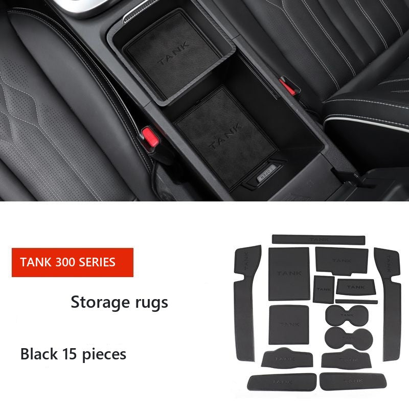 Leather Interior Storage Mat Set for Tank 300 – image 6#Colour_Black-faced