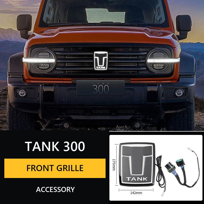 Illuminated Front Grille Emblem for Tank 300#Colour_Silvery