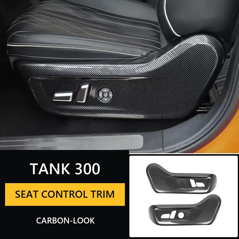 Carbon-Look Seat Adjustment Switch Covers for Tank 300#Colour_Light yellow