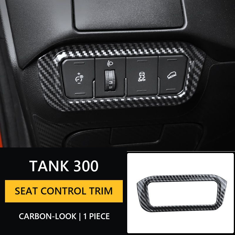 Carbon-Look Seat Adjustment Switch Covers for Tank 300 – Product image 12#Colour_Light-grey