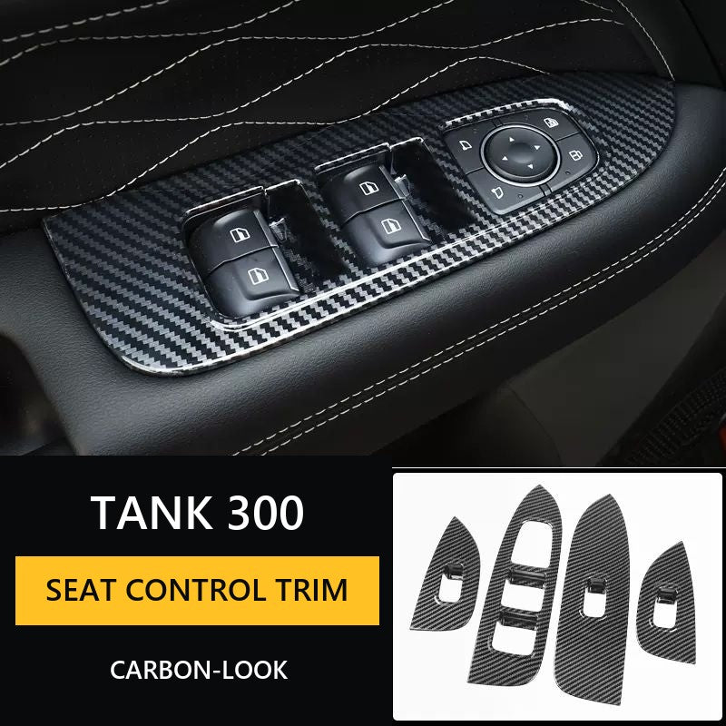Carbon-Look Seat Adjustment Switch Covers for Tank 300 – Product image 14#Colour_Khaki