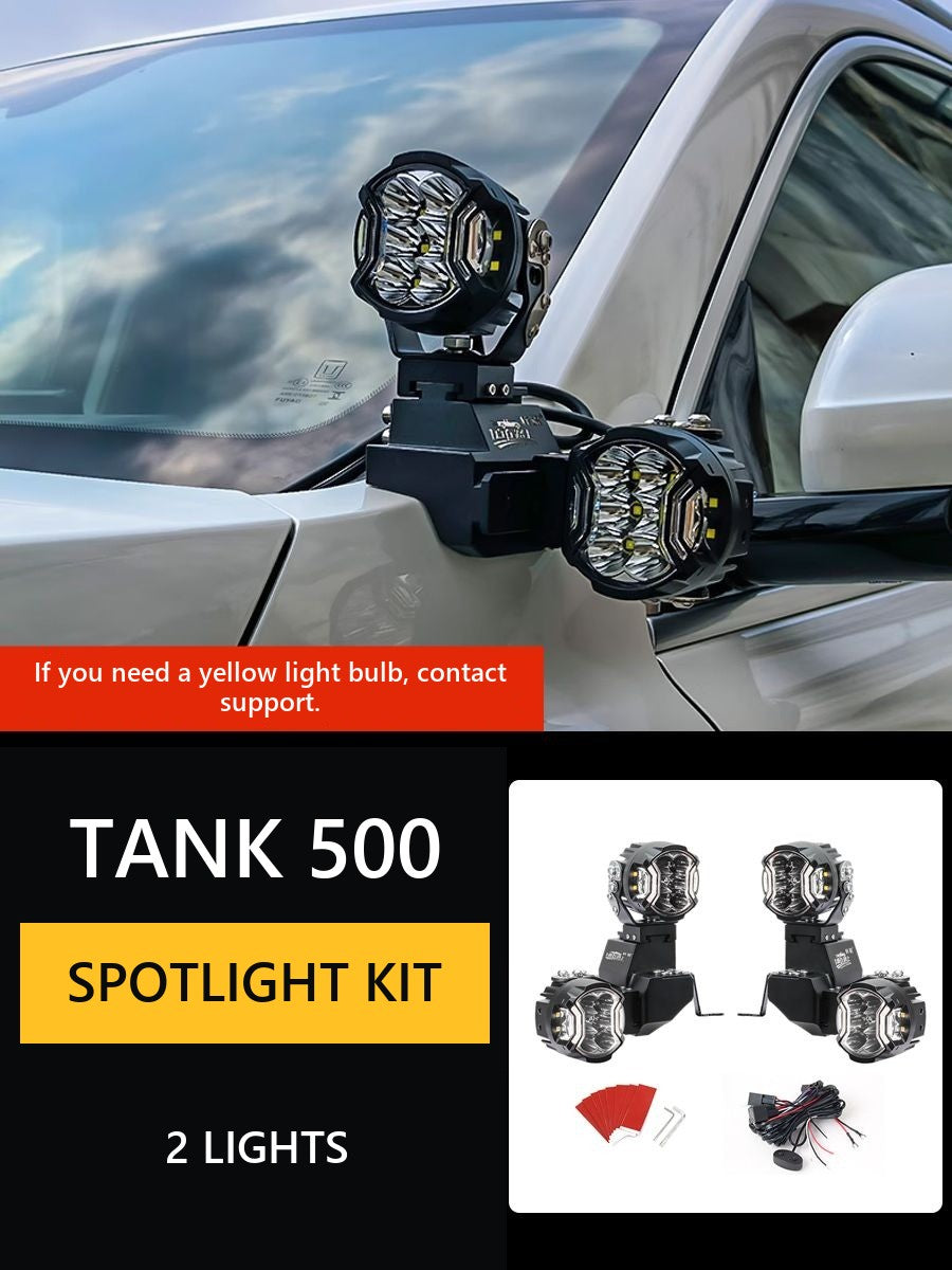 Set of fixtures for LED spotlights on rack A and hood Tank 500#Colour_White-coloured
