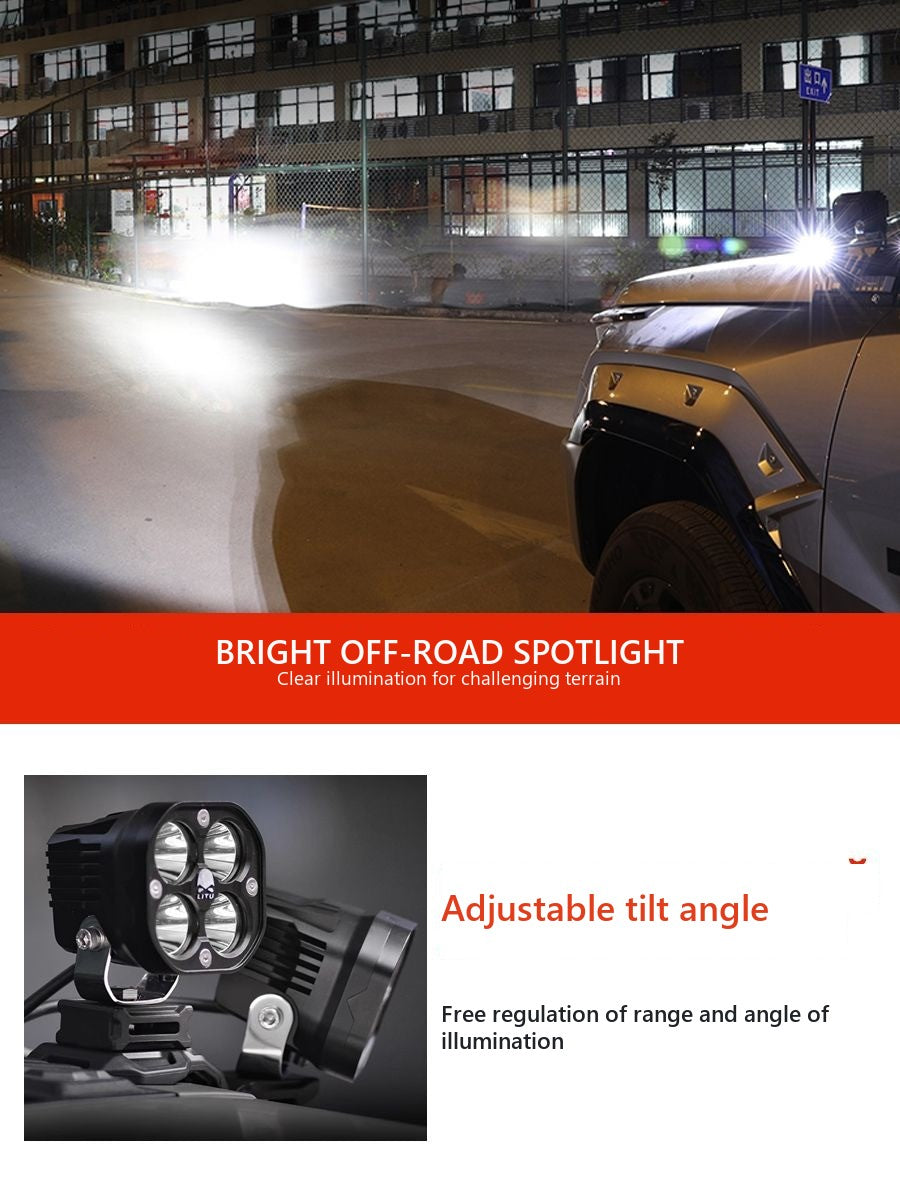 LED spotlights on the hood and A-pillar Tank 400 – image 3