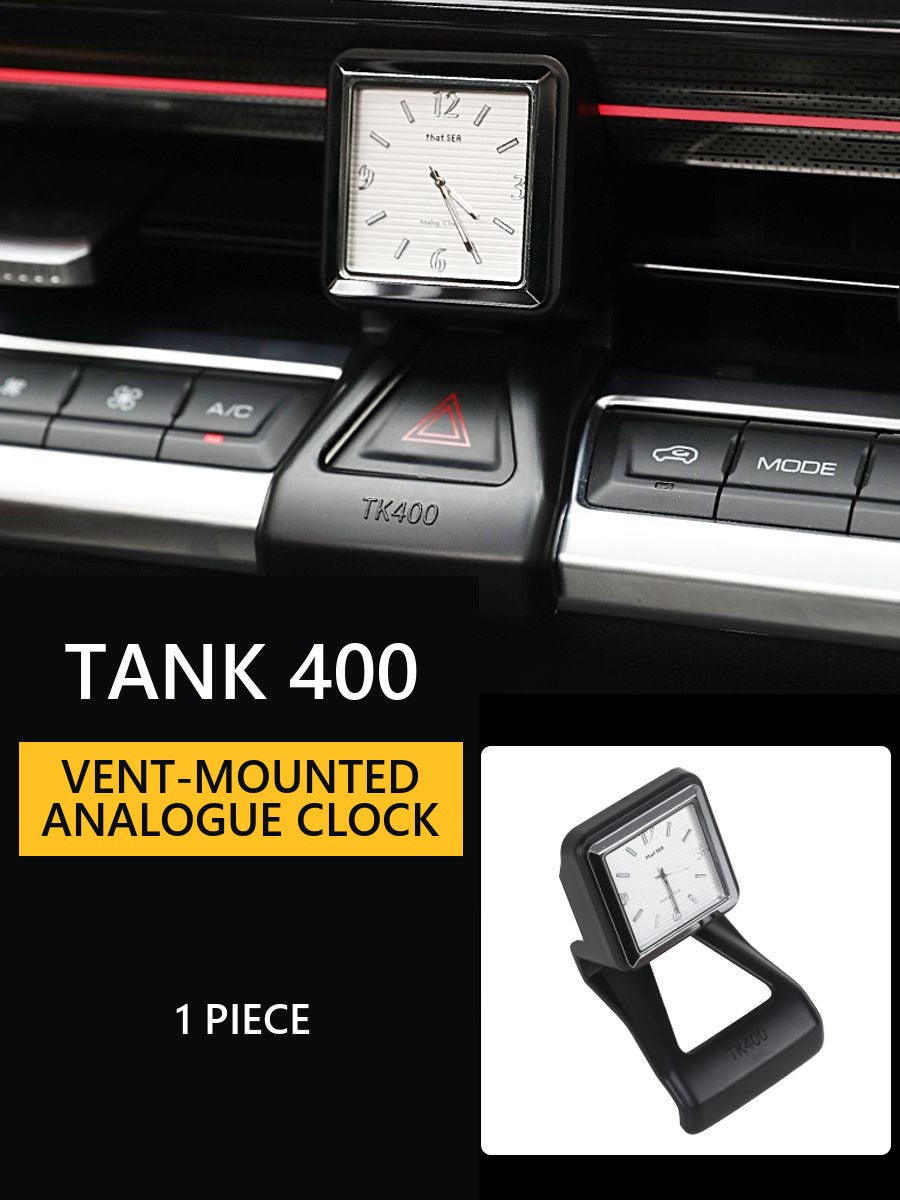 Vent-Mounted Analogue Clock for Tank 400 Hi4-T – image 7#Colour_White-coloured