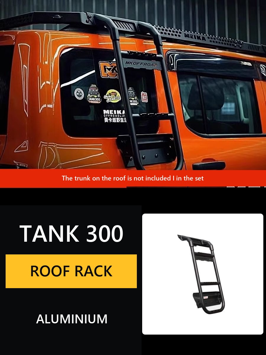 Integrated Roof Cargo Platform for Tank 300 with hidden LED spotlights – product image 9#Colour_Grey