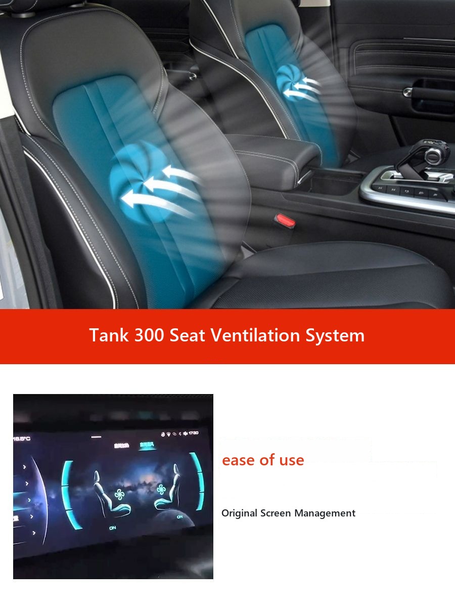 Ventilated seats for Tank 300 cooling and blowing system in summer – image 2