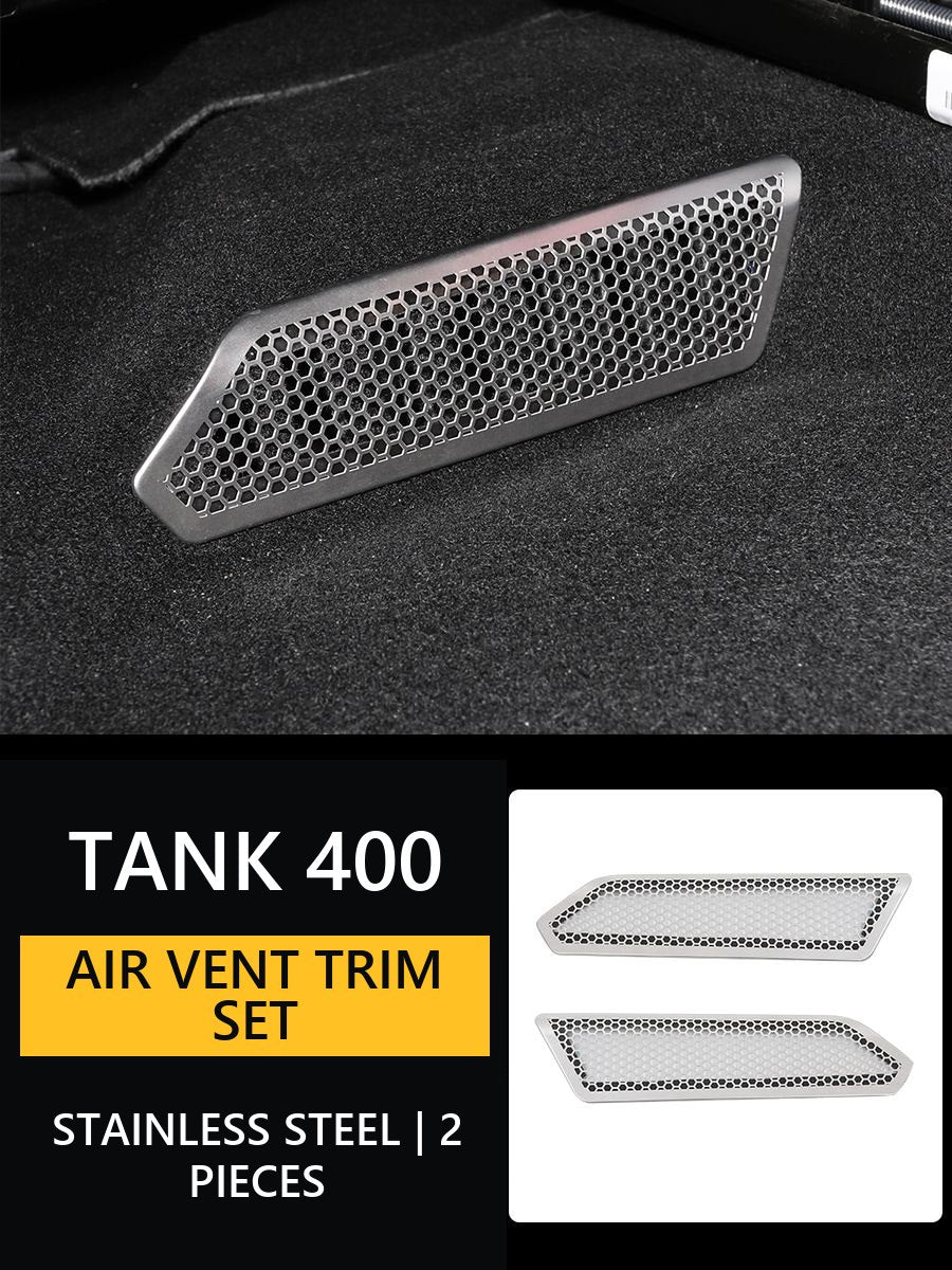 Protective grille for vents under Tank 400 seats (prevents clogging)#Colour_Silvery