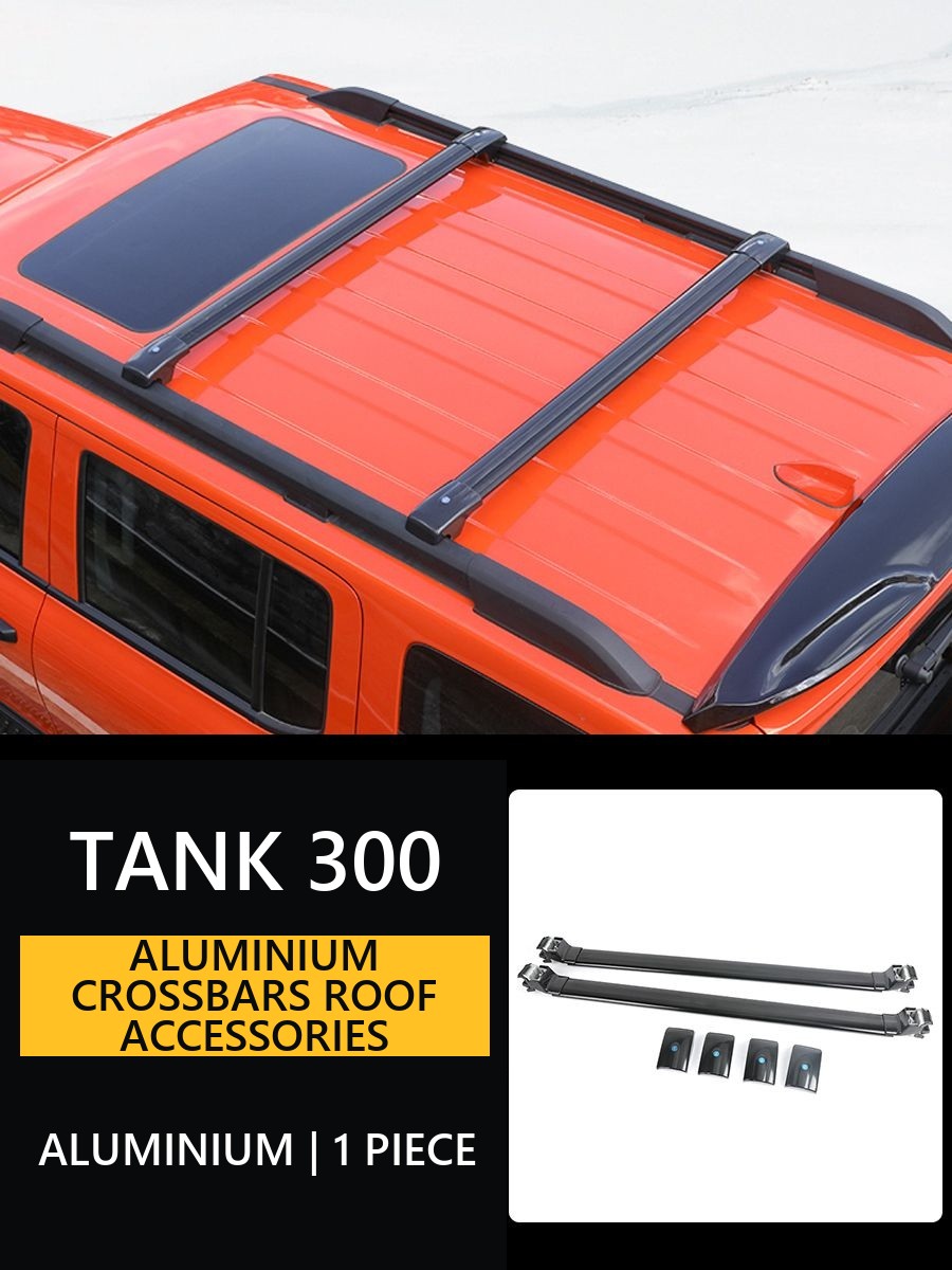Tank 300 Aluminium crossbars for roof accessories for tuning#Colour_Black