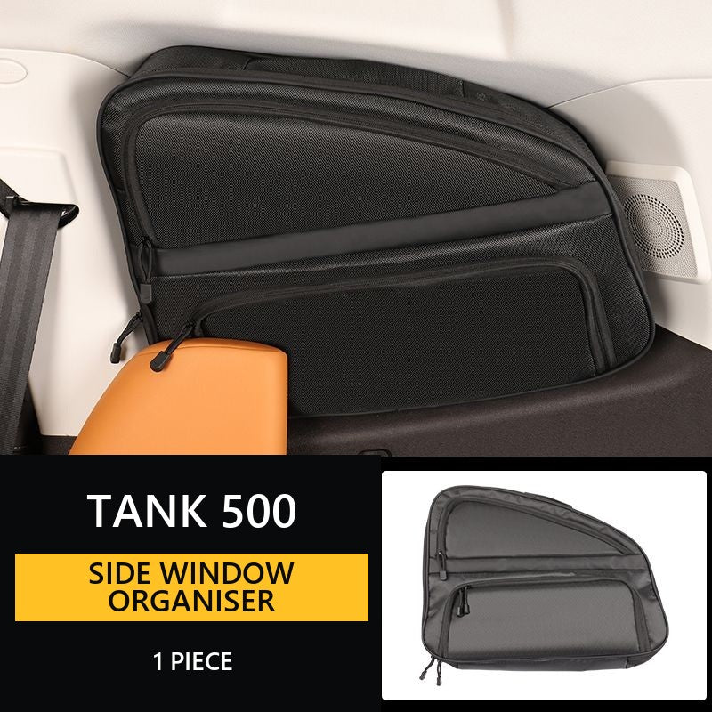 Storage Bag in the side window of the rear door of Tank 500 trunk#Colour_Black