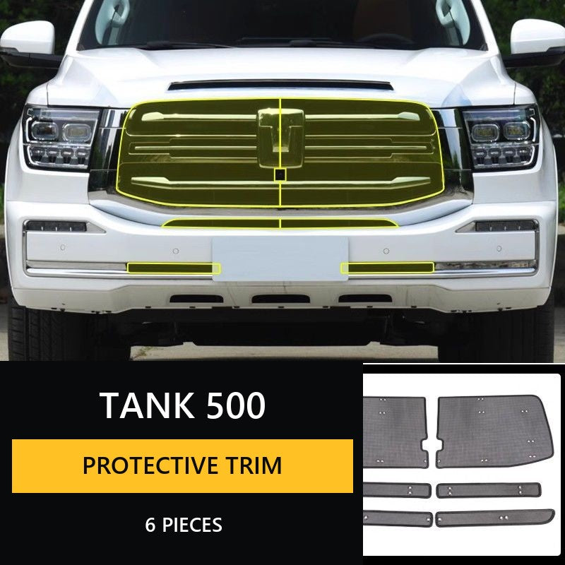 Radiator and A/C Condenser Protective Mesh Set for Tank 500 Hi4-T – product image 8#Colour_Khaki
